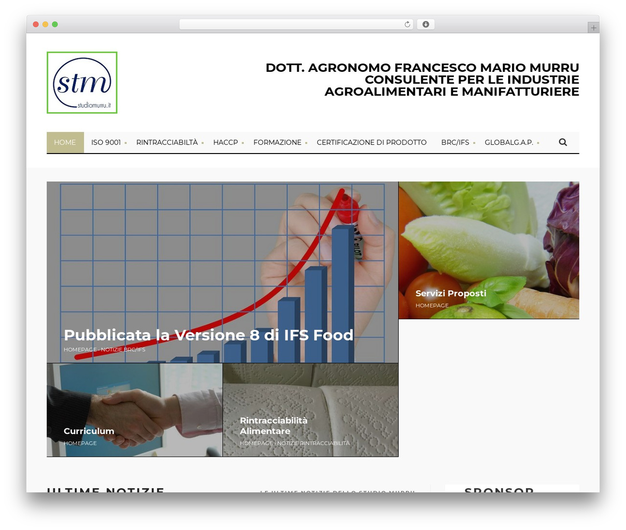 Theme WordPress Designed - studiomurru.it