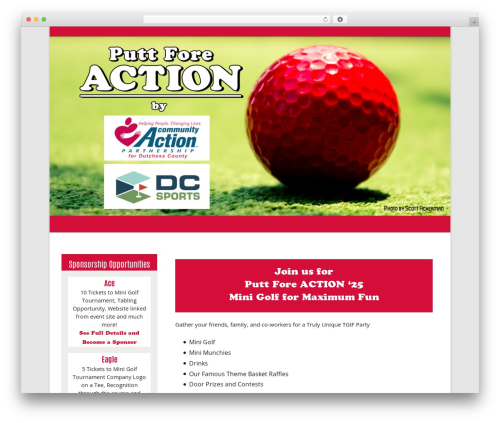 Tiny Framework free WP theme - puttforeaction.org