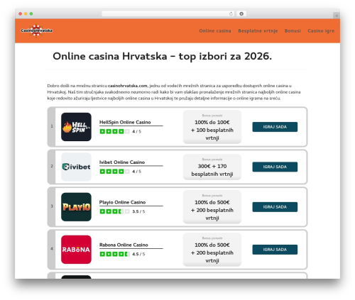 WordPress theme Boombox - casinoshrvatska.com