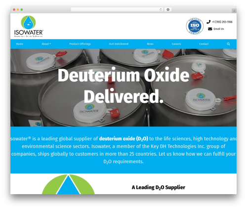 WP Bootstrap Starter WordPress theme - isowater.com