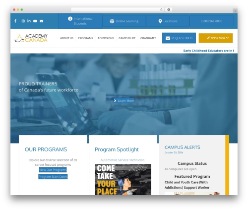 Beaver Builder Theme WordPress theme - www.academycanada.com