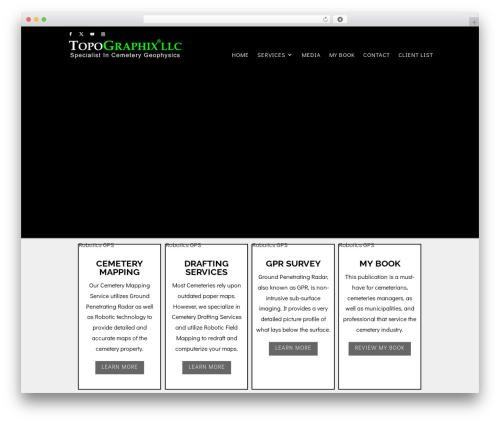Divi WordPress theme - topographix.com