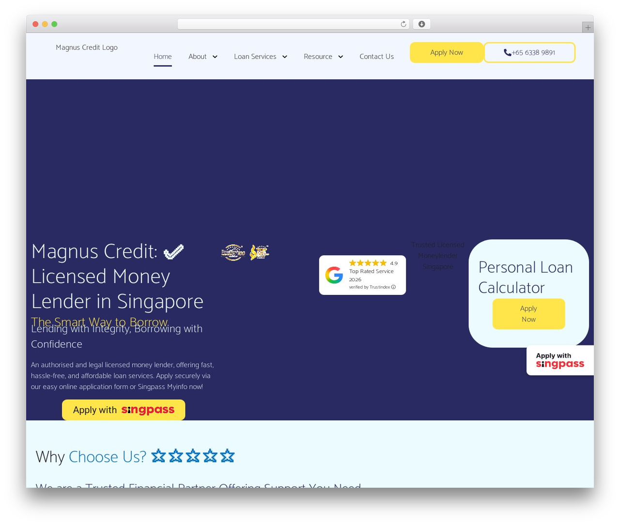 Hello Elementor theme WordPress - magnuscredit.com.sg