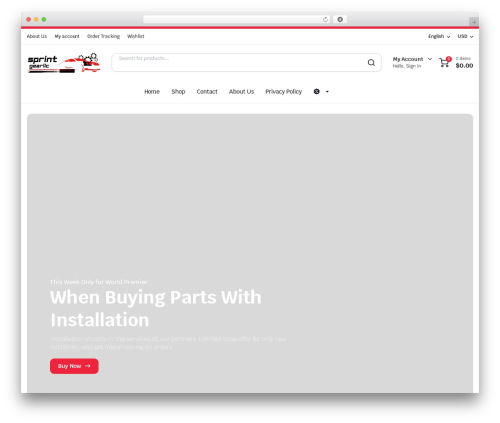 Partdo core WordPress plugin - sprintgearllc.com
