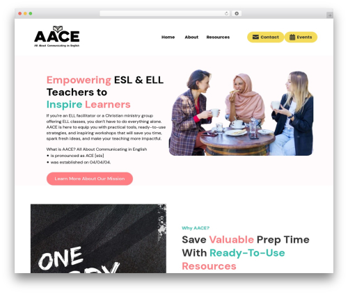 Dondivi builder WordPress plugin - aace-english.com