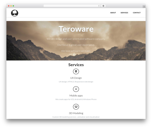 Theme WordPress OneEngine - teroware.com