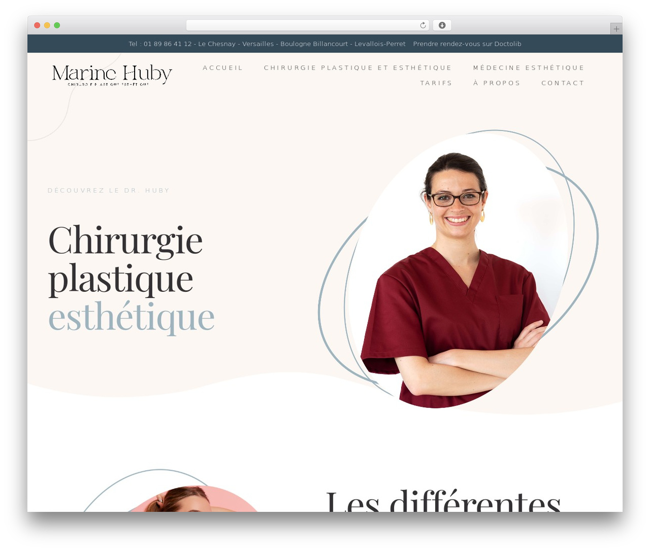 WordPress theme The Practitioner - docteurmarinehuby.com