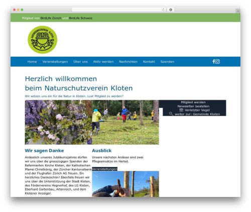 Registrations for the events calendar pro WordPress plugin - naturschutz-kloten.ch
