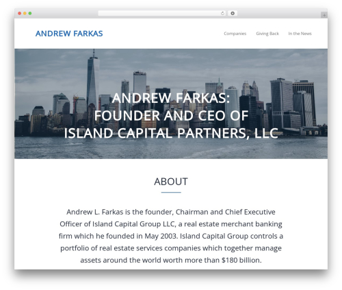 Basic Theme WP theme - andrewlfarkas.com