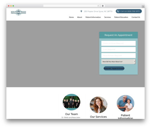 DoctorGenius Framework WordPress theme - sylvadentist.com