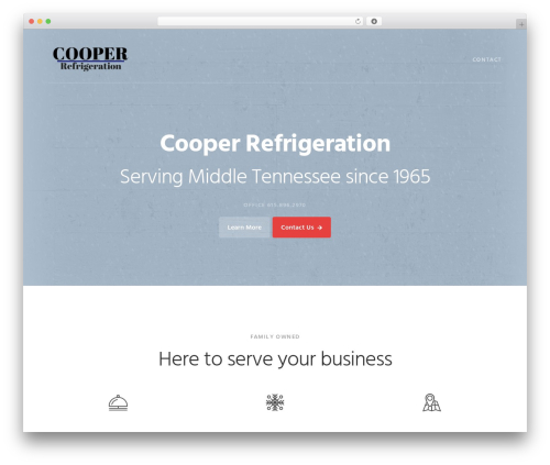 Genesis theme WordPress - cooperrefrigeration.net