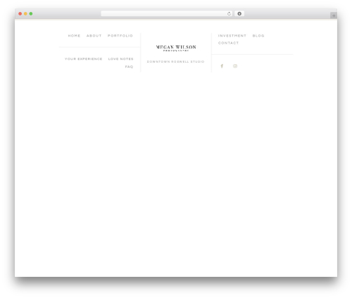 Hello Elementor photography WordPress theme - meganwilsonphotography.com