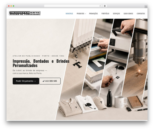 Rebound WordPress theme - transferarte.com