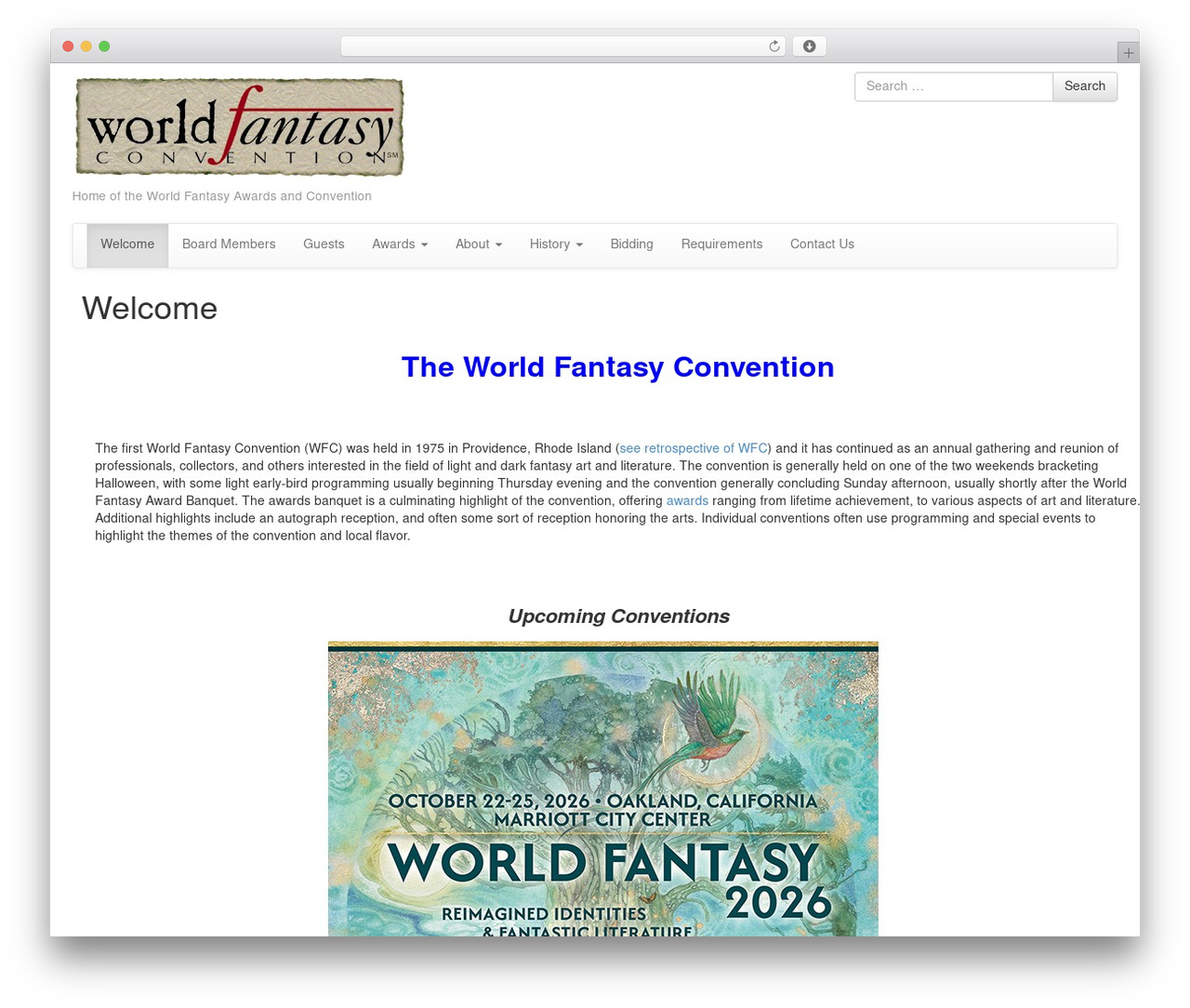 WordPress theme Bootstrap Basic - worldfantasy.org WordPress theme Bootstrap Basic - worldfantasy.org