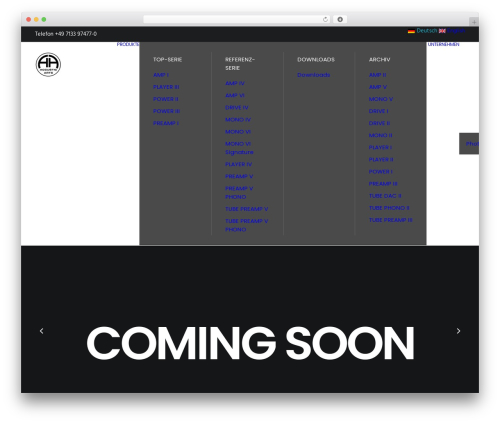 WP theme Uncode - accusticarts.de