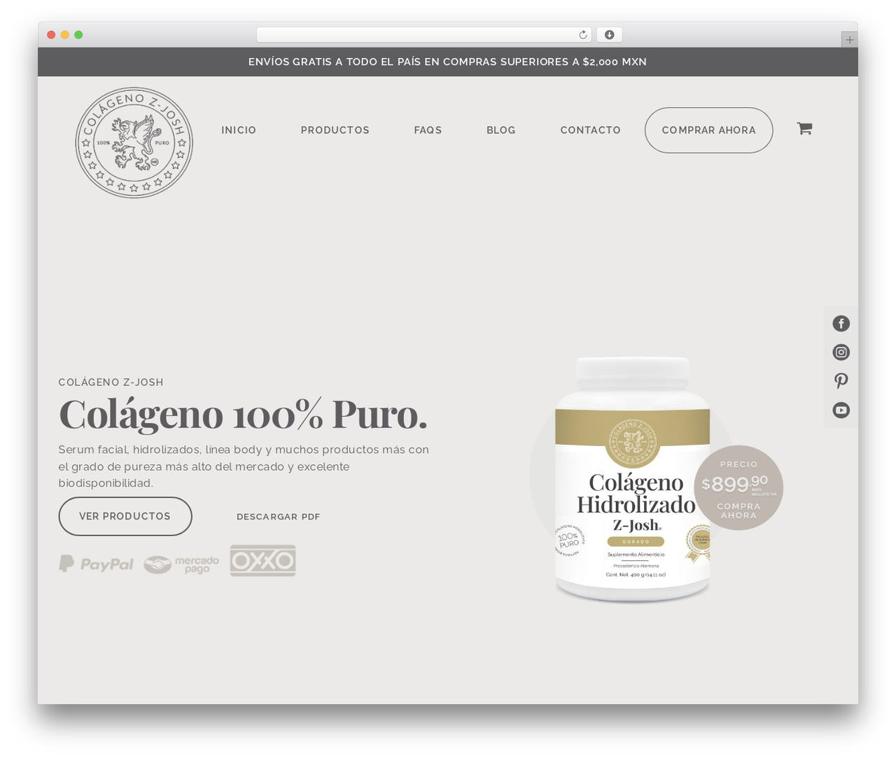 Divi WordPress theme - colagenozjosh.com