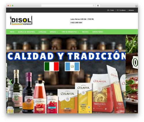 Foodano food WordPress theme - disolexpress.com