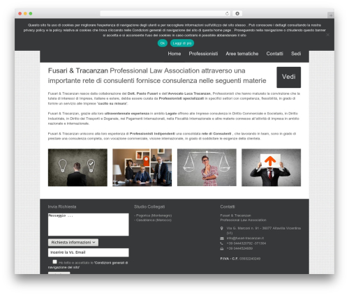 Stack premium WordPress theme - fusari-tracanzan.it
