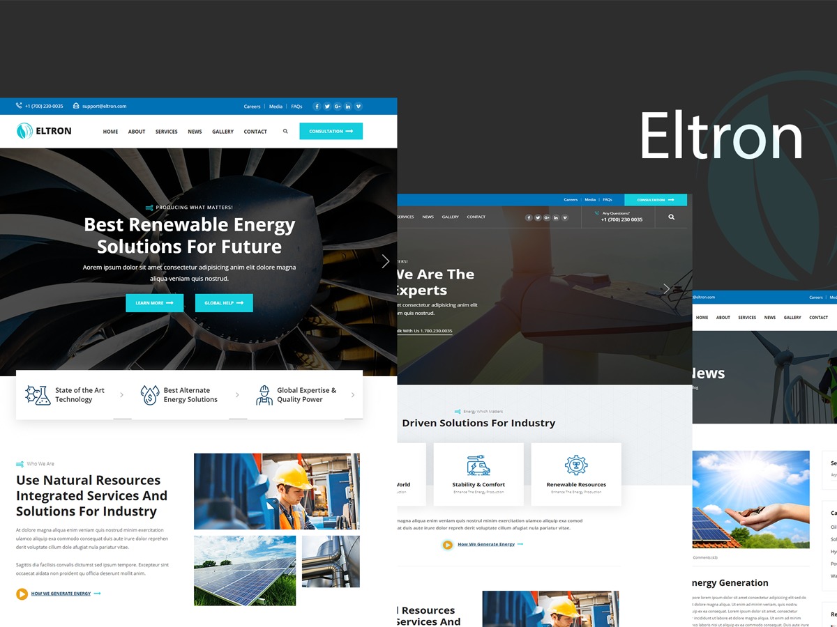 Theme WordPress Eltron