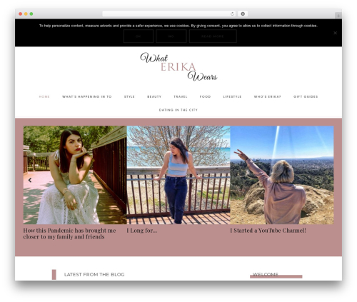 WordPress theme Captivating Theme - whaterikawears.com