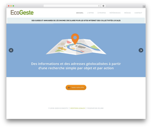 WordPress theme bPlus - ecogeste.fr