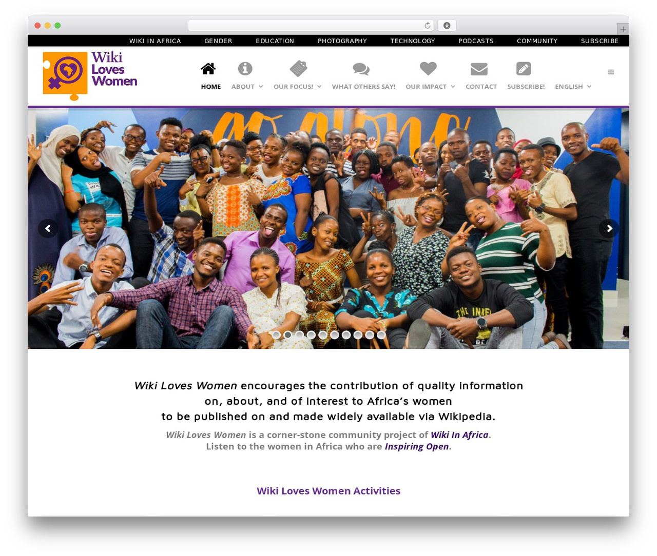 Create premium WordPress theme - wikiloveswomen.org