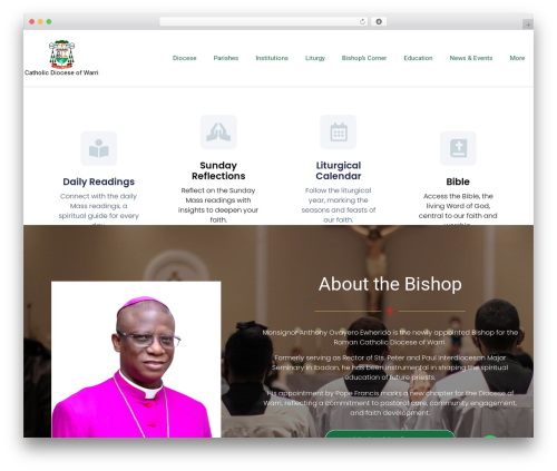 Hello Elementor WP theme - warridiocese.org
