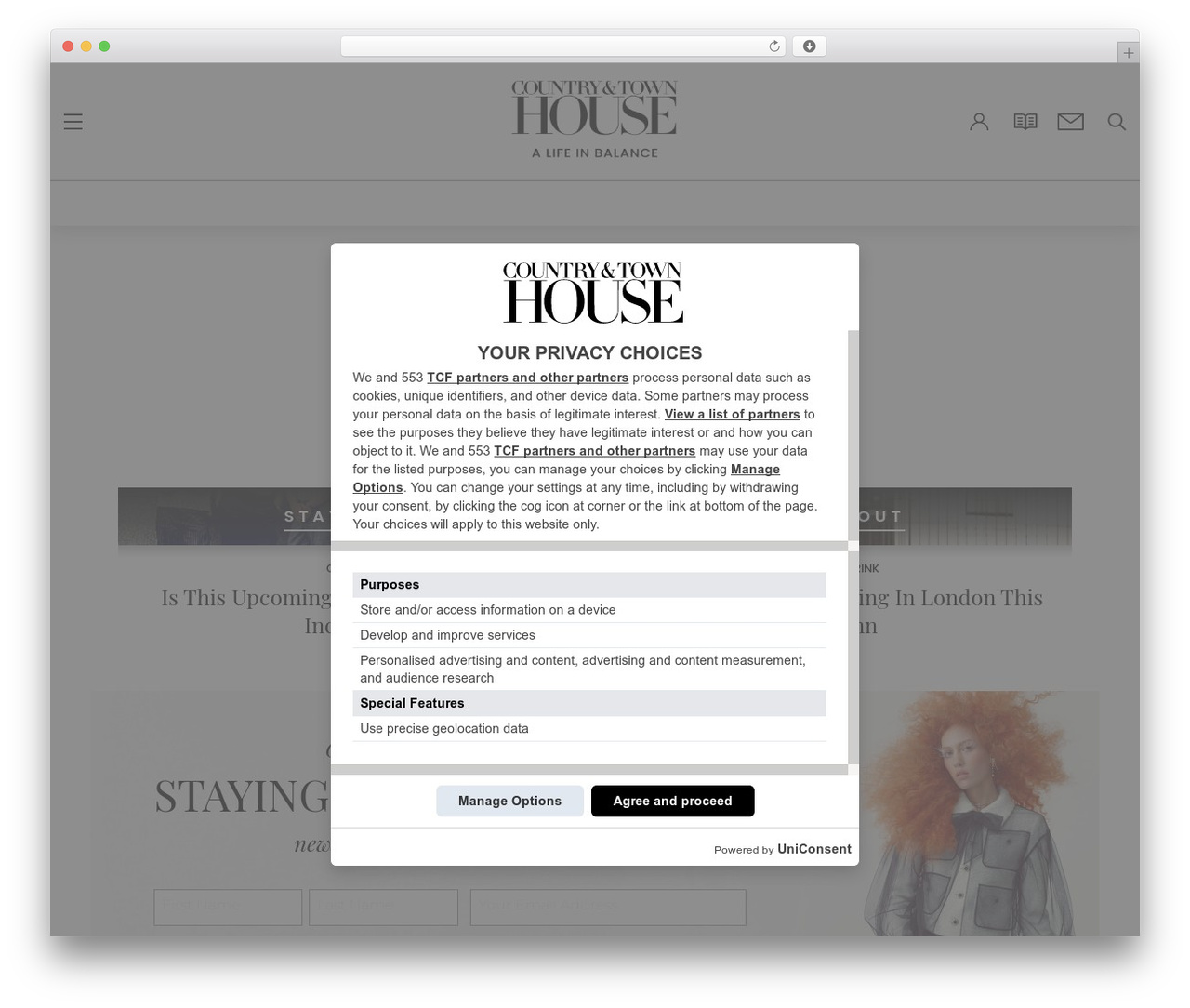 Launch Country & Town House WordPress theme - countryandtownhouse.com
