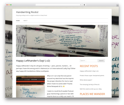 Tiny Framework free WP theme - handwriting.rocks Tiny Framework free WP theme - handwriting.rocks