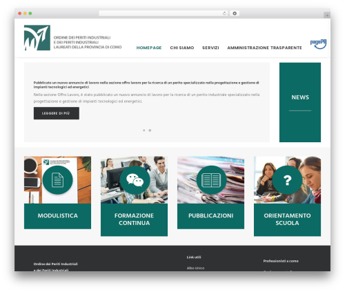 Short code WordPress plugin - peritiindustriali.como.it