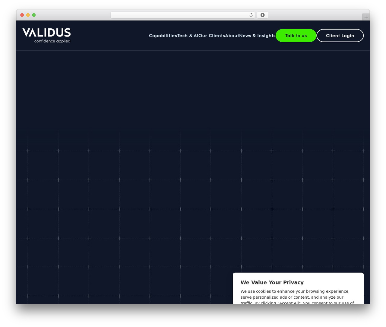 Validus WordPress theme design - validusrm.com
