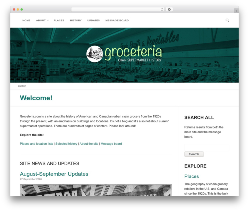 WordPress theme Customify - groceteria.com