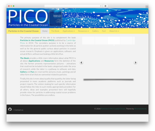 WordPress theme Flat Bootstrap - particlesinthecoastalocean.info
