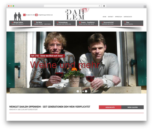 Biss Theme theme WordPress - weingut-dahlem.de
