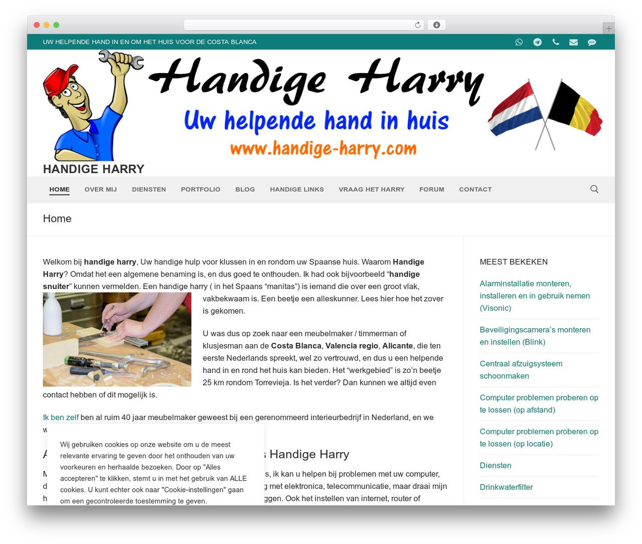 Customify top WordPress theme - handige-harry.com