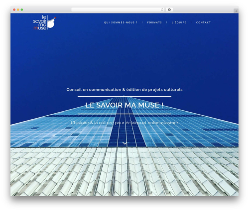 Hazel top WordPress theme - le-savoir-ma-muse.fr