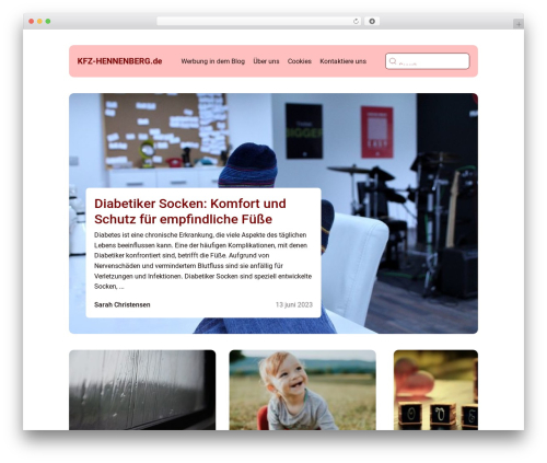Klikko 4e WordPress theme design - kfz-hennenberg.de