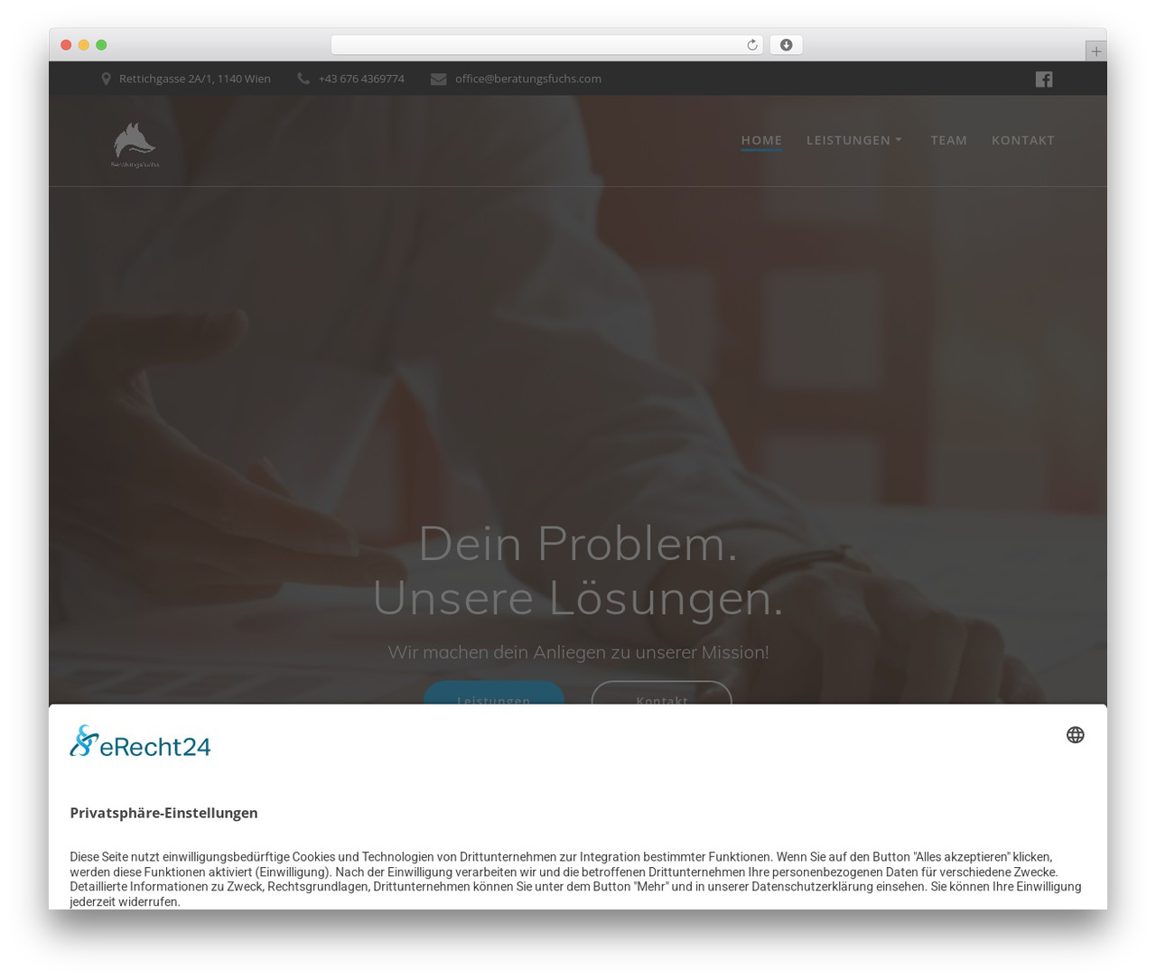 Mesmerize PRO WordPress theme - beratungsfuchs.com