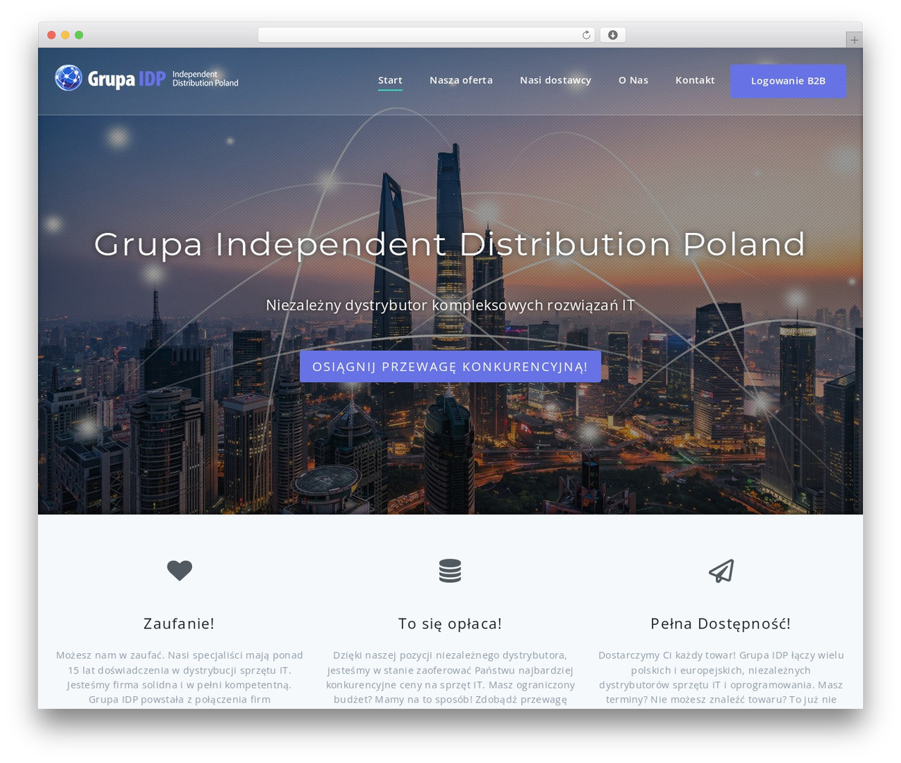 Parallel WordPress theme - idp24.pl