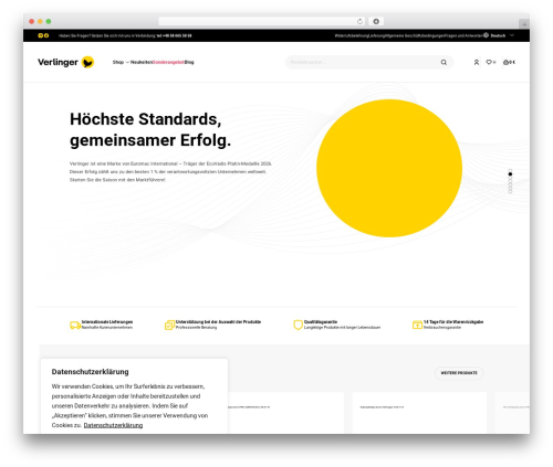 Website Style Theme WordPress theme - verlinger.com