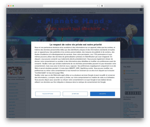 WordPress theme Andreas - planetehand.unblog.fr