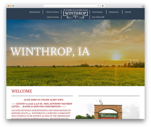 WordPress theme Beaver Builder Theme - cityofwinthrop.com
