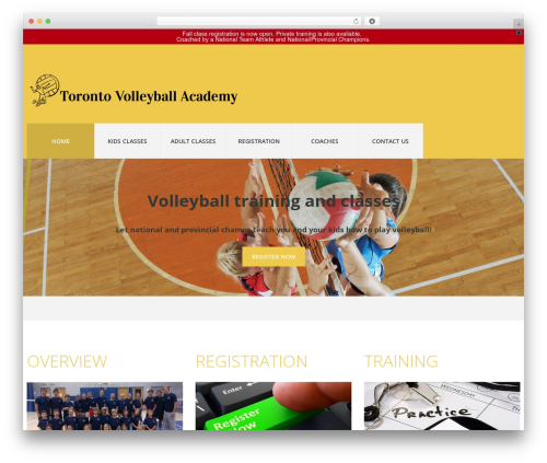 WordPress theme cherry - torontovolleyballacademy.com