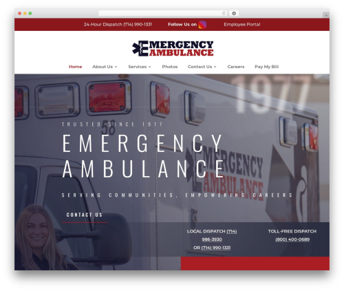 Yolocare cookie consent WordPress plugin - emergencyambulance.com