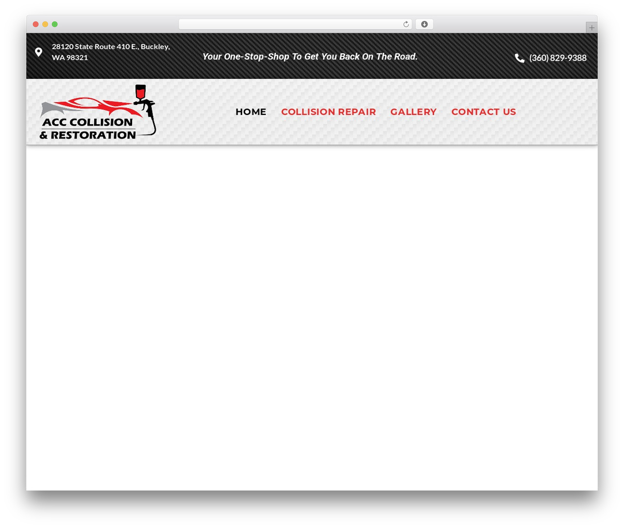 Contractor WordPress ecommerce theme - acc-collision.com