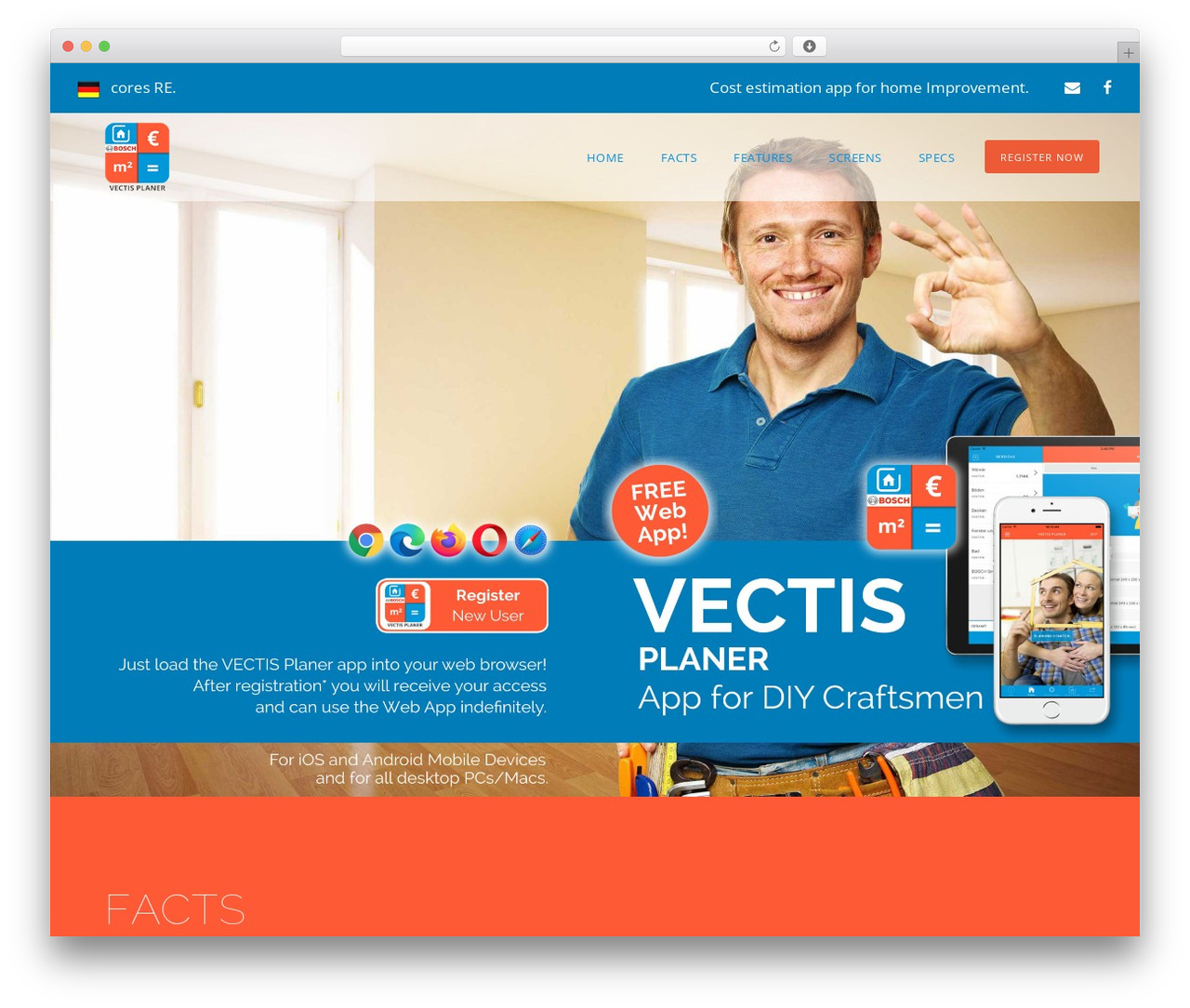 Infinite WordPress theme - vectis-planer.com