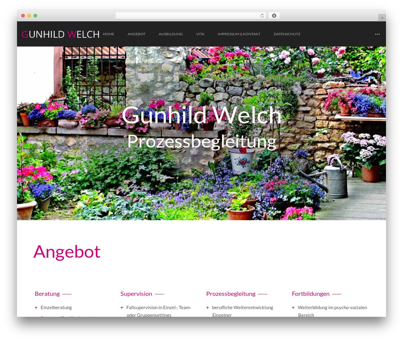 Overlap WordPress theme - welch.de