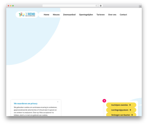 Sitework Wordpress top WordPress theme - zwembaddebeemd.nl