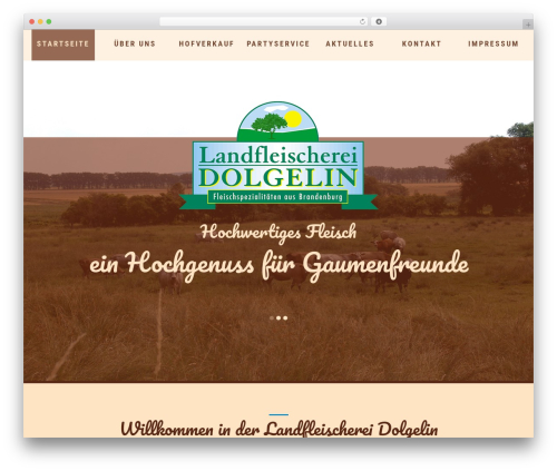 WordPress theme cherry - landfleischerei-dolgelin.de