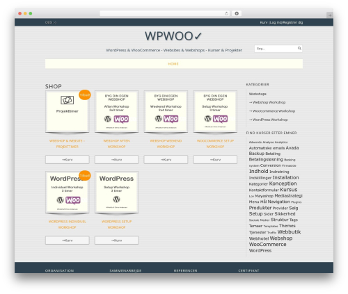 Maya Shop WordPress shopping theme - wpwoo.dk